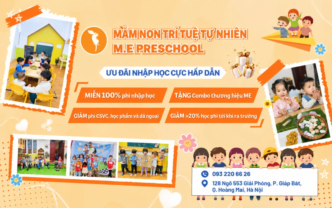 Mầm non Trí Tuệ Tự Nhiên - M.E Preschool
