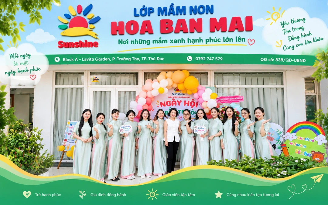 Mầm Non Hoa Ban Mai - Sunshine Montessori Kindergarten